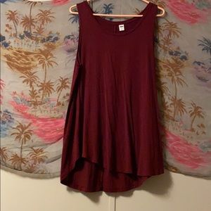 Burgundy tank top